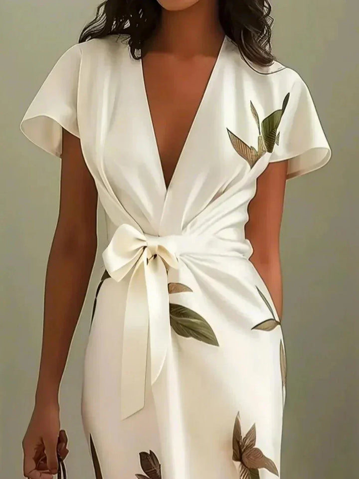Sukienka Midi | Sukienka Kopertowa-Women Dress-Miloska