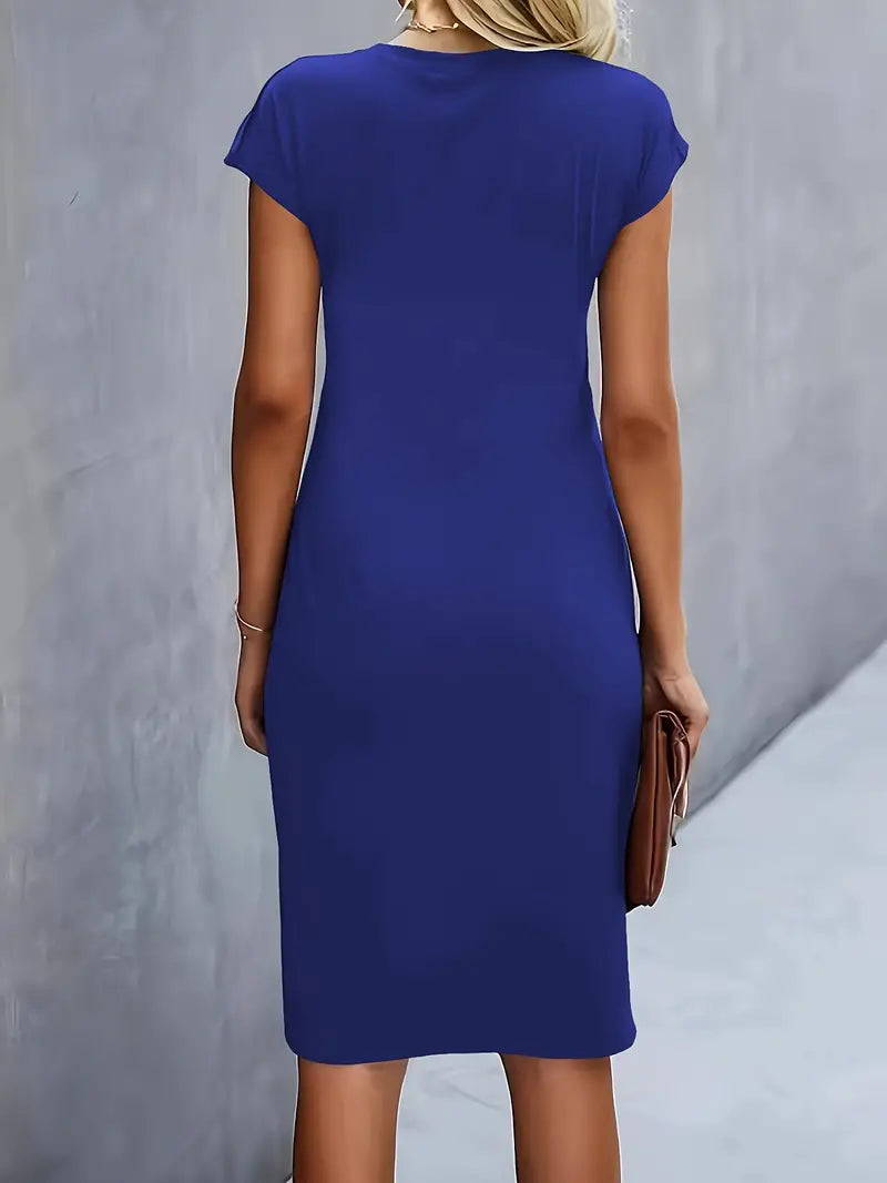 Sukienka Midi Bodycon | Sukienka Do Biura-Women Dress-Miloska