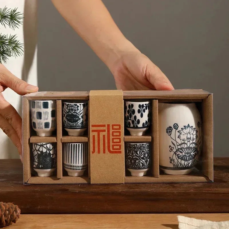 Zestaw Do Sake | Japońska Ceramika Czarki-Drinkware Set-Miloska