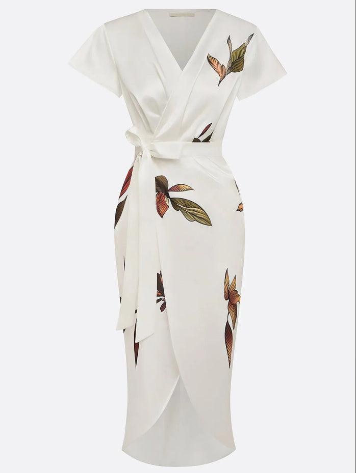 Sukienka Midi | Sukienka Kopertowa-Women Dress-Miloska