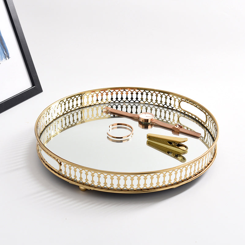 Taca Dekoracyjna | Lustrzana Taca Organizer-Decorative Tray-Miloska