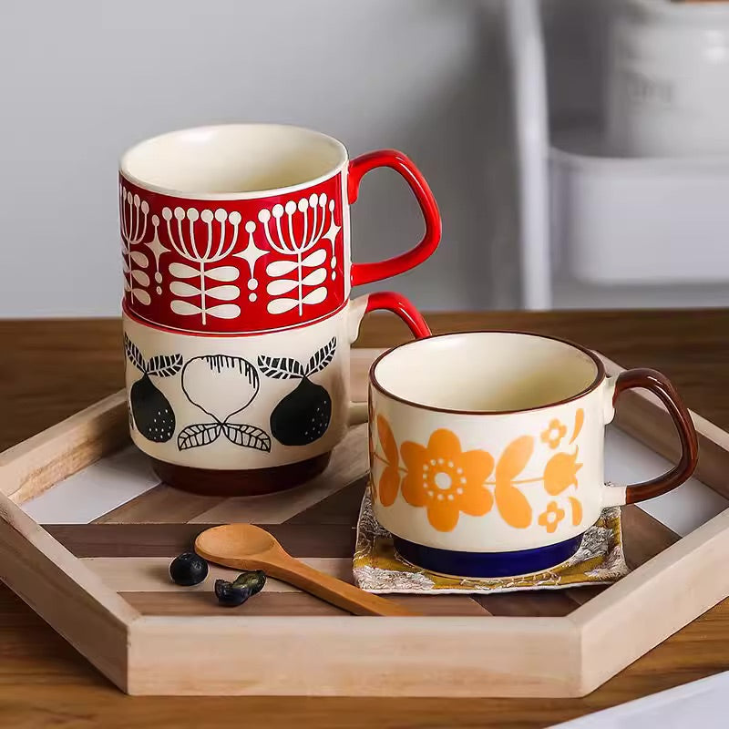 Zestaw Kubków | Kubek Ceramiczny Retro-Cup-Miloska