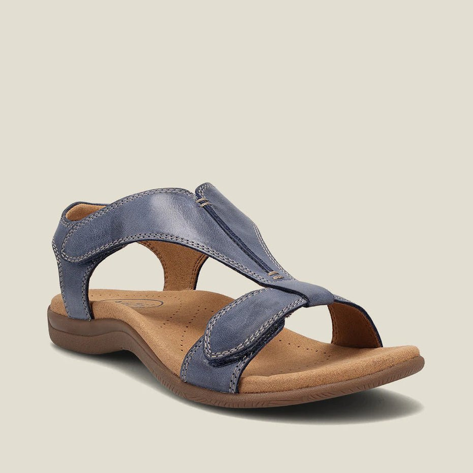 Sandały damskie | Design z paskami | Płaski komfort | Lato