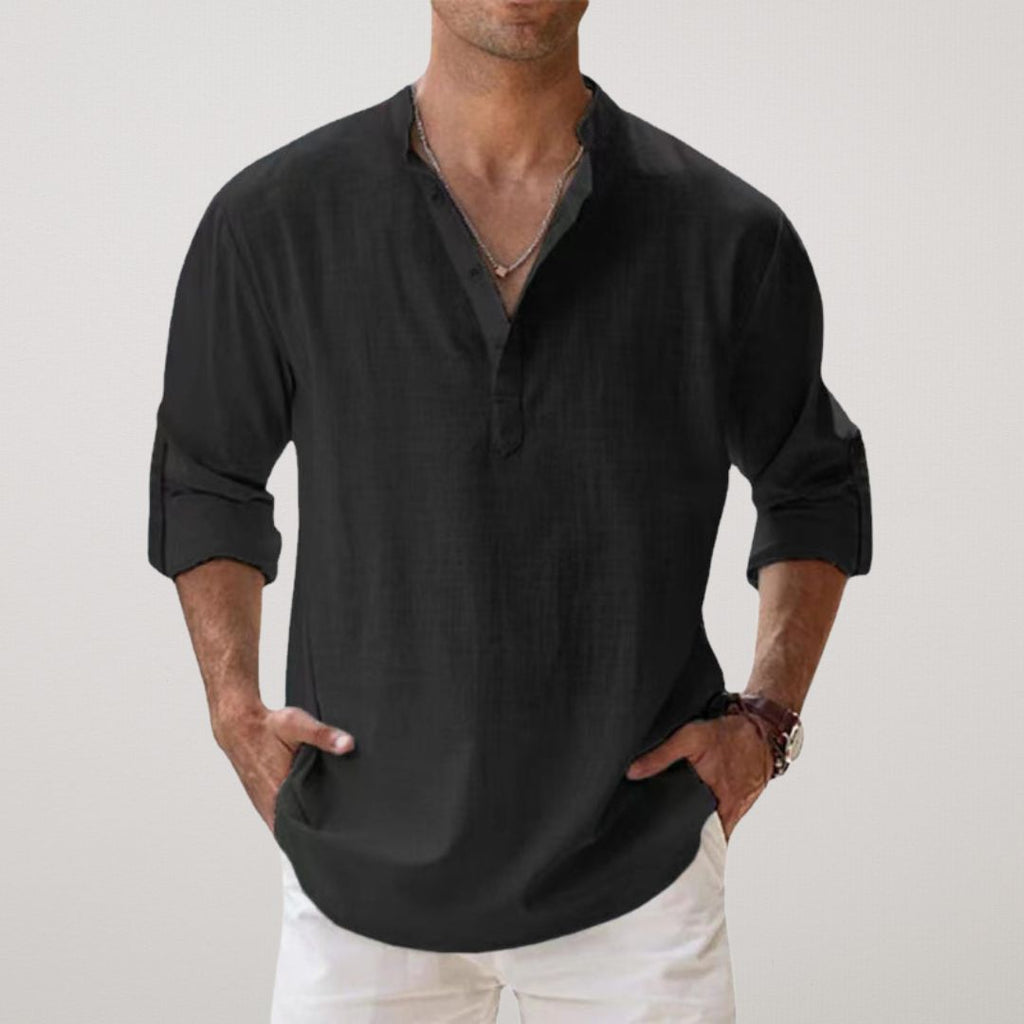 Koszula Męska Casual | Luźna Koszula Plażowa-Men Shirt-Miloska