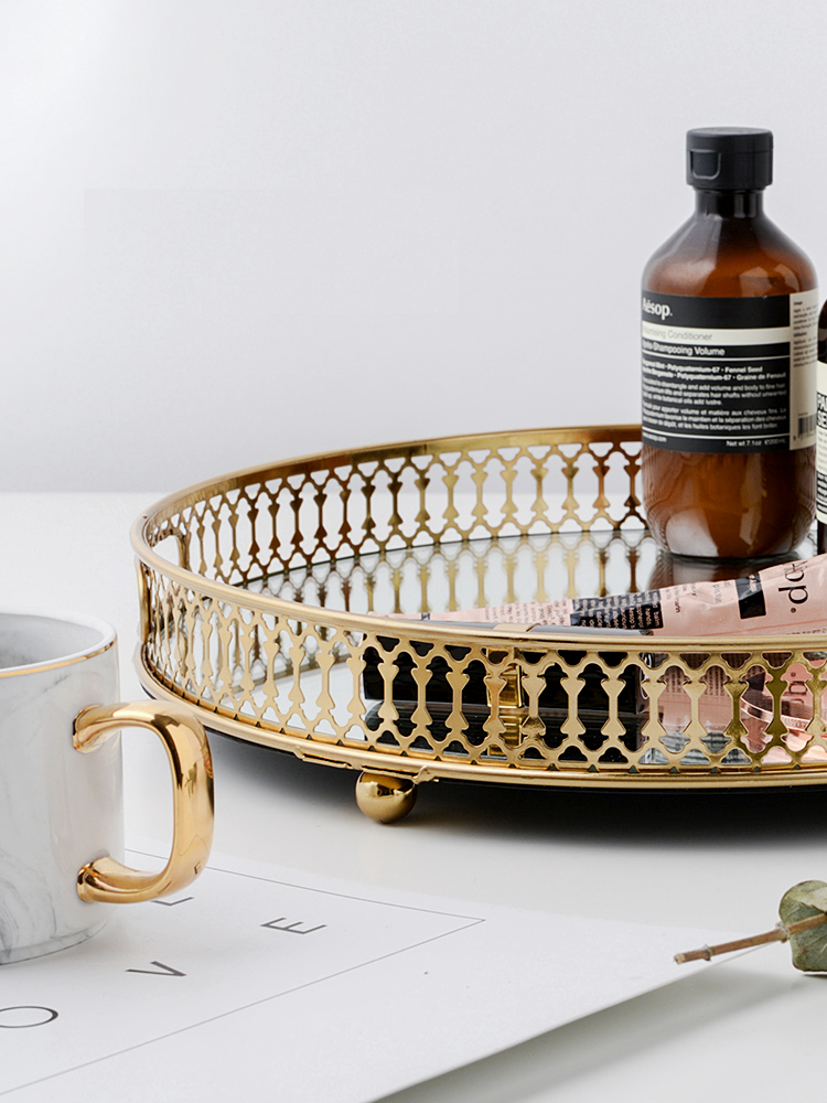 Taca Dekoracyjna | Lustrzana Taca Organizer-Decorative Tray-Miloska