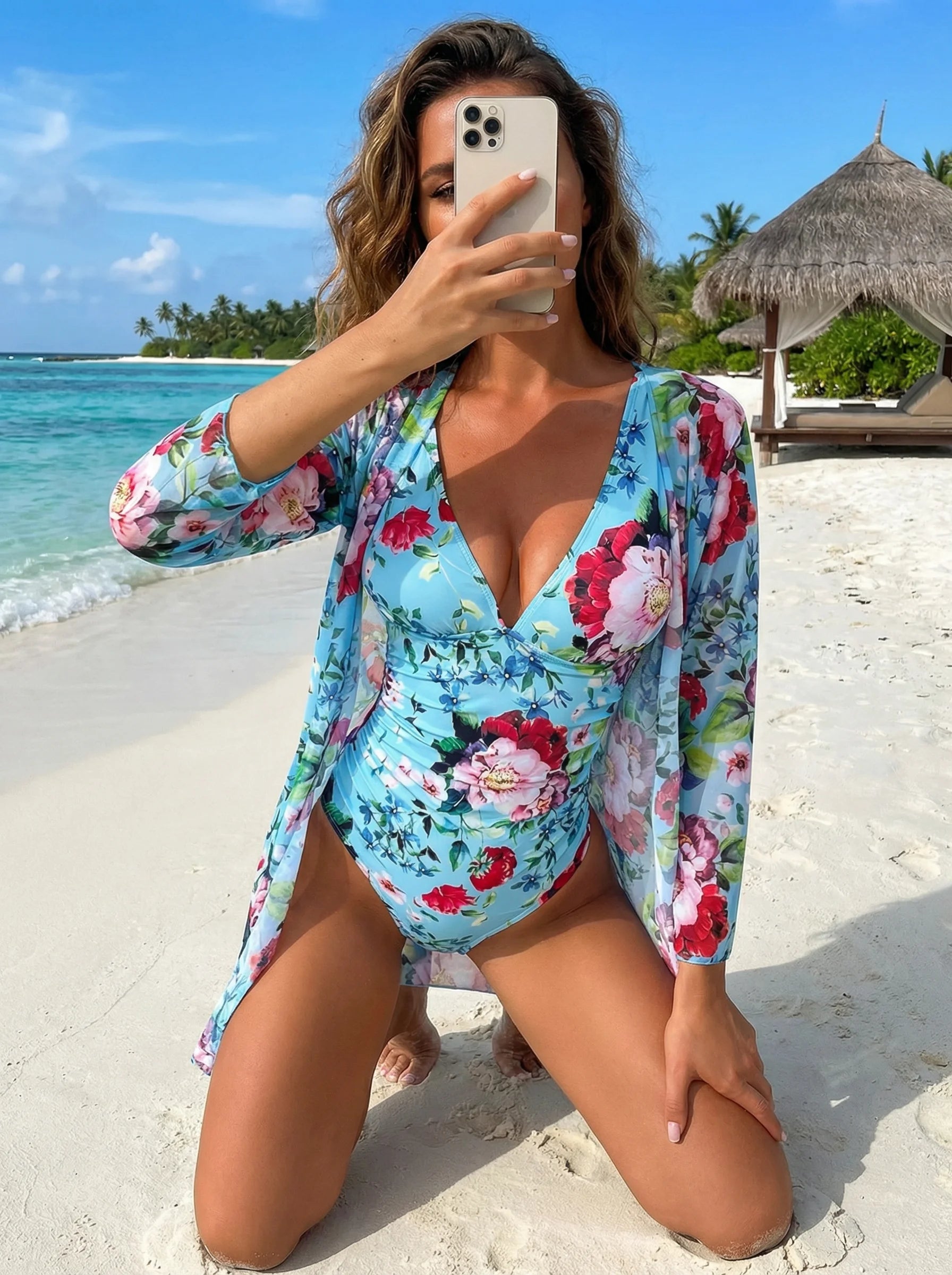 Strój Kąpielowy Damski | Tropikalny Strój Jednoczęściowy-Women Swimsuit-Miloska