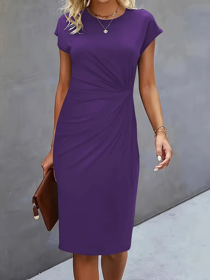 Sukienka Midi Bodycon | Sukienka Do Biura-Women Dress-Miloska