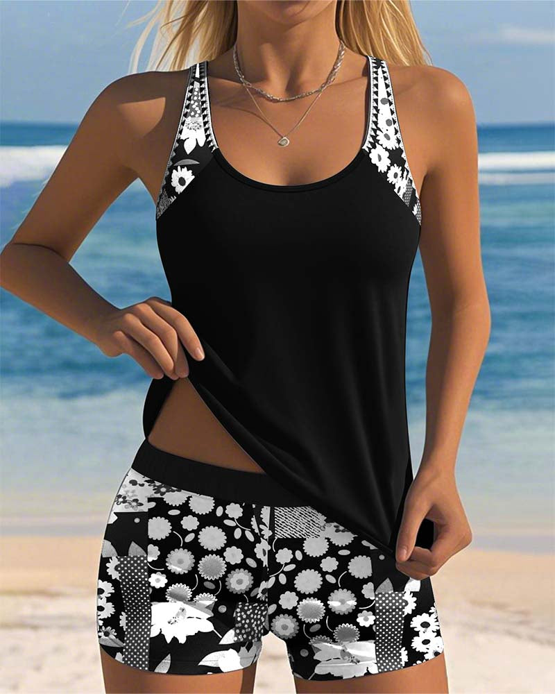 Tankini Damskie | Strój Kąpielowy Z Szortami-Women Swimsuit-Miloska