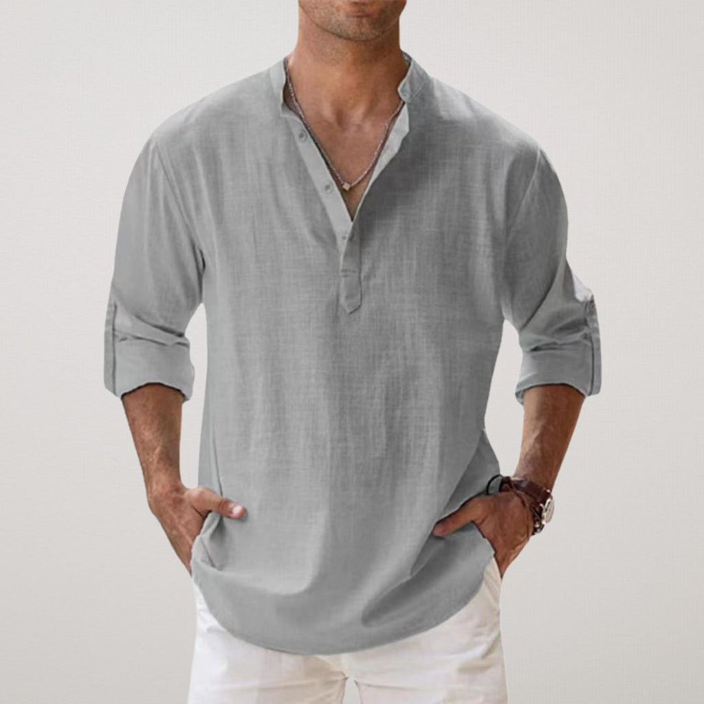 Koszula Męska Casual | Luźna Koszula Plażowa-Men Shirt-Miloska