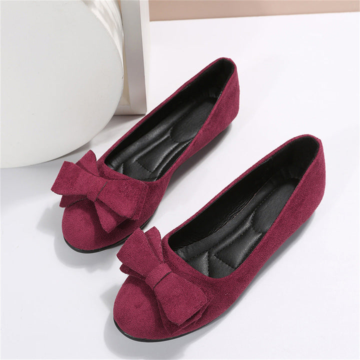 Baleriny Damskie | Baleriny Z Kokardą-Women Shoes-Miloska