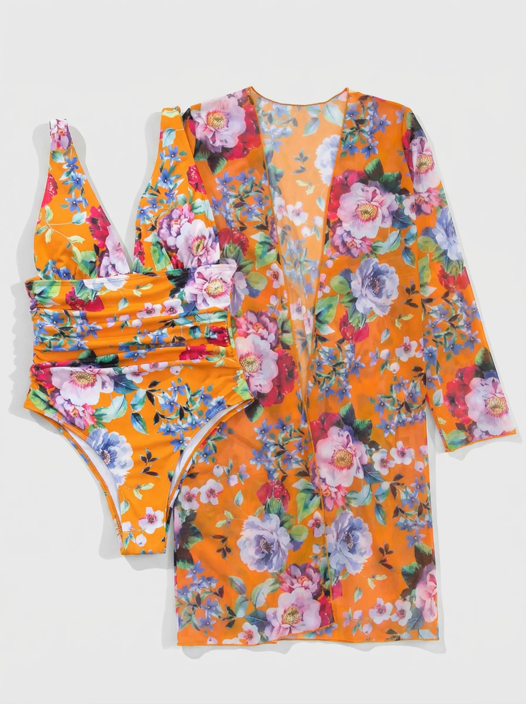 Strój Kąpielowy Damski | Tropikalny Strój Jednoczęściowy-Women Swimsuit-Miloska