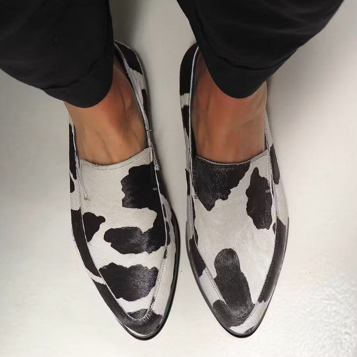 Mokasyny Na Platformie | Loafersy Damskie-Women Shoes-Miloska