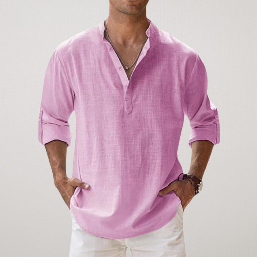 Koszula Męska Casual | Luźna Koszula Plażowa-Men Shirt-Miloska