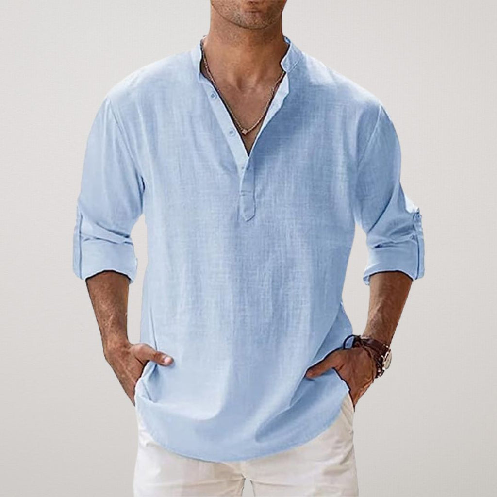 Koszula Męska Casual | Luźna Koszula Plażowa-Men Shirt-Miloska