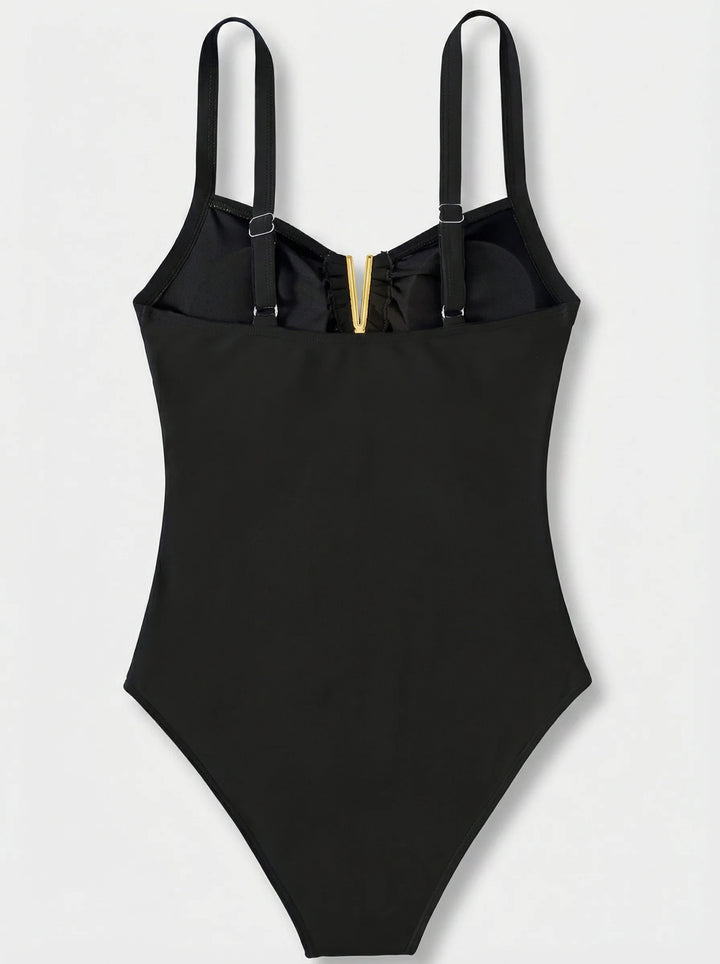 Strój Kąpielowy Damski | Z Głębokim Dekoltem Strój Jednoczęściowy-Women Swimsuit-Miloska