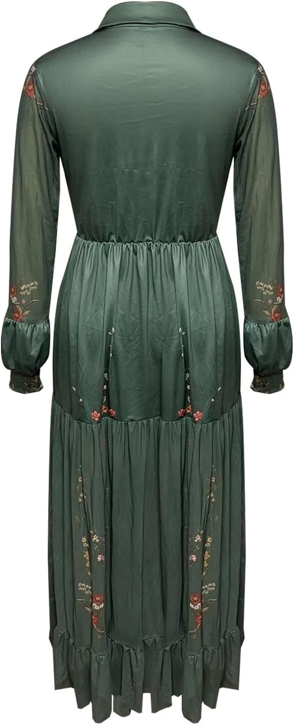 Sukienka Maxi | Sukienka Z Długim Rękawem-Women Dress-Miloska