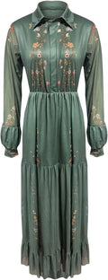 Sukienka Maxi | Sukienka Z Długim Rękawem-Women Dress-Miloska