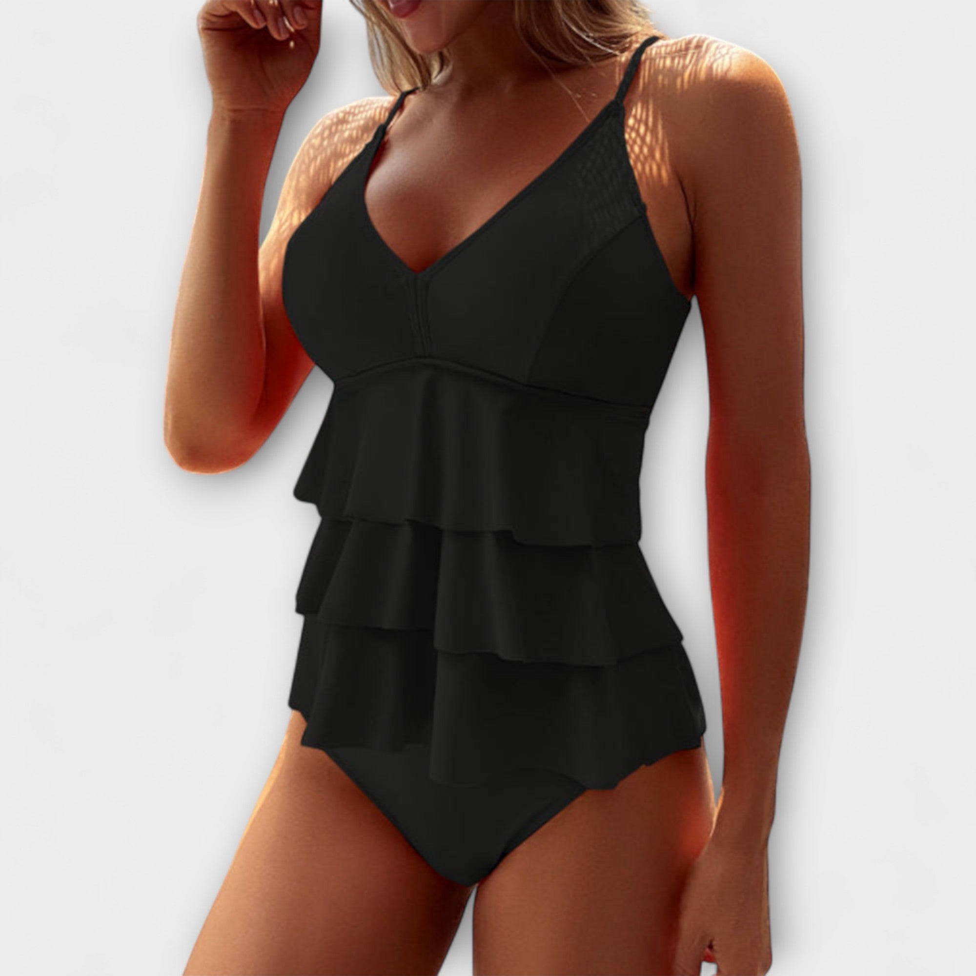 Strój Kąpielowy Damski | Kostium Kąpielowy Z Falbanką-Women Swimsuit-Miloska
