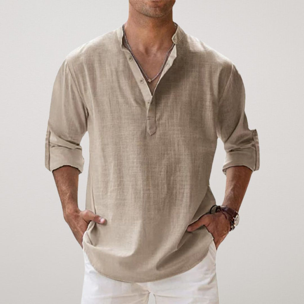 Koszula Męska Casual | Luźna Koszula Plażowa-Men Shirt-Miloska