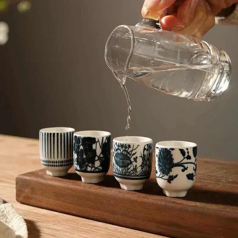 Zestaw Do Sake | Japońska Ceramika Czarki-Drinkware Set-Miloska
