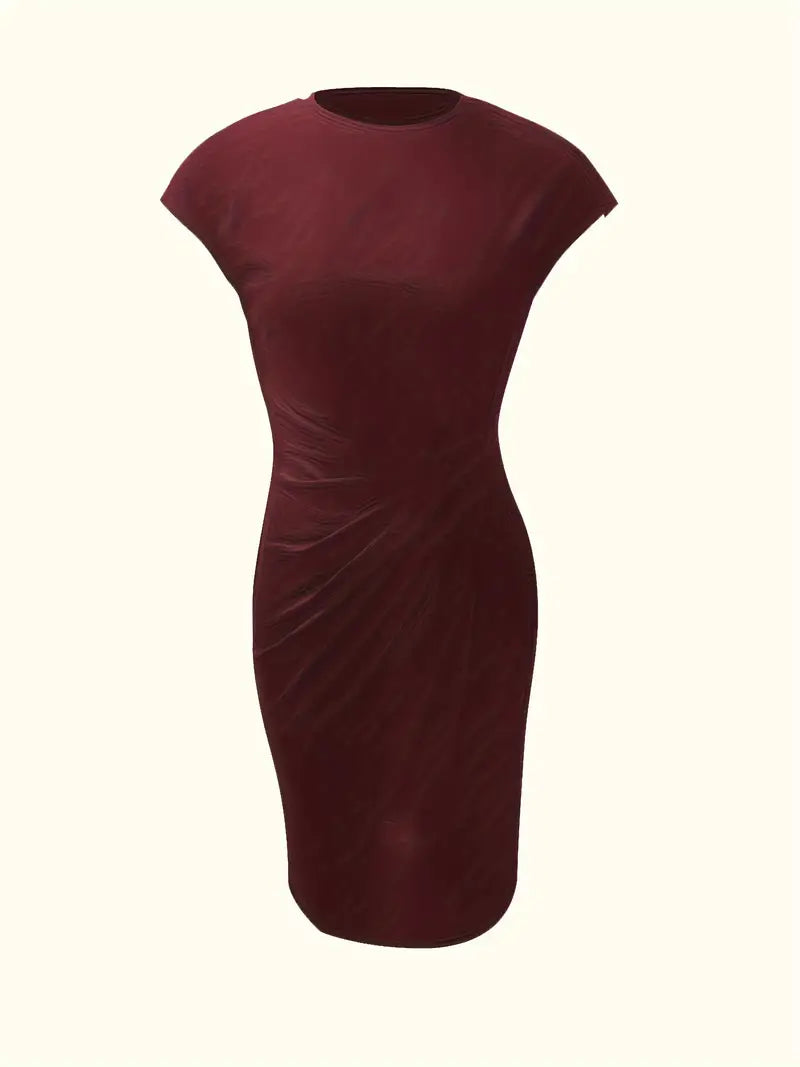 Sukienka Midi Bodycon | Sukienka Do Biura-Women Dress-Miloska