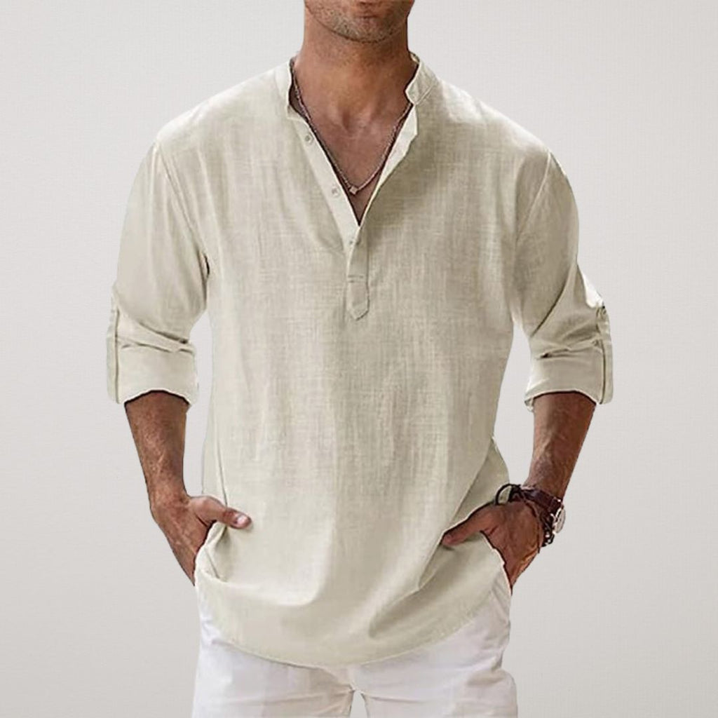 Koszula Męska Casual | Luźna Koszula Plażowa-Men Shirt-Miloska