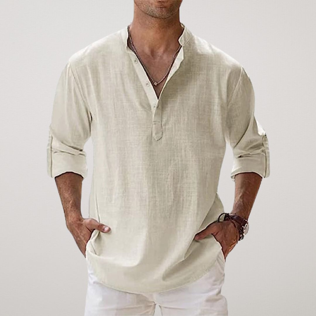 Koszula Męska Casual | Luźna Koszula Plażowa-Men Shirt-Miloska