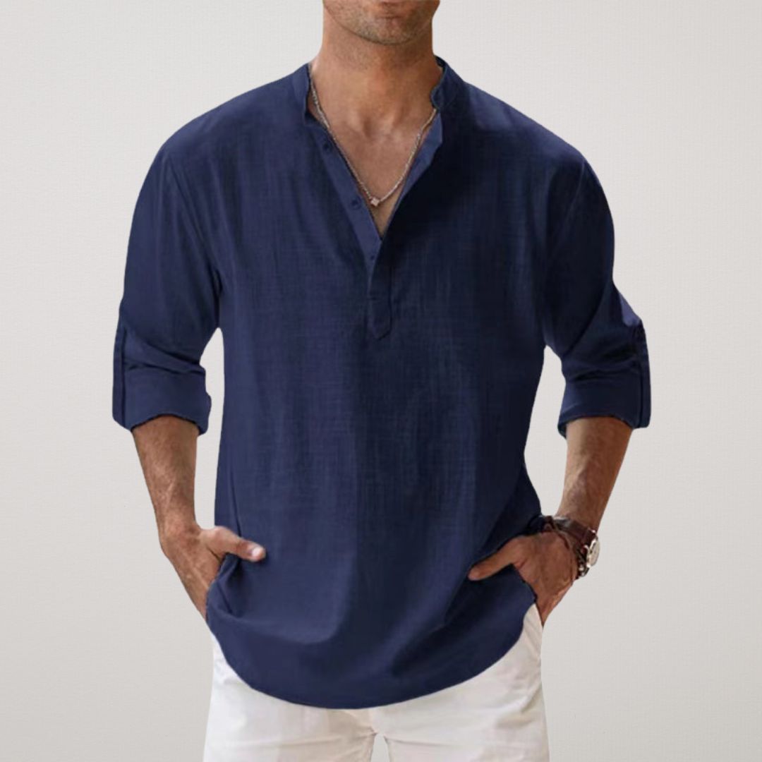 Koszula Męska Casual | Luźna Koszula Plażowa-Men Shirt-Miloska