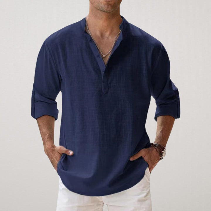 Koszula Męska Casual | Luźna Koszula Plażowa-Men Shirt-Miloska