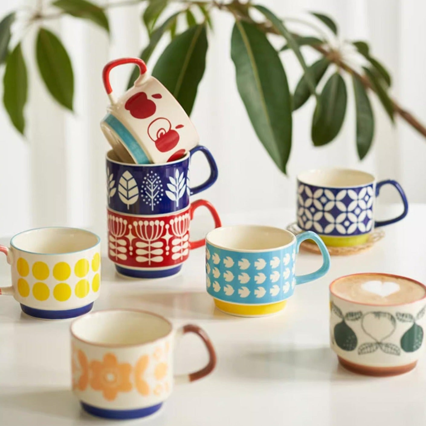 Zestaw Kubków | Kubek Ceramiczny Retro-Cup-Miloska