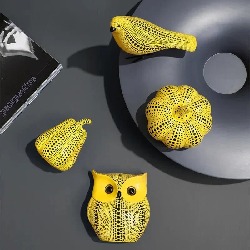 Nowoczesna Rzeźba Dekoracyjna | Figurka Ptak-Figurine-Miloska