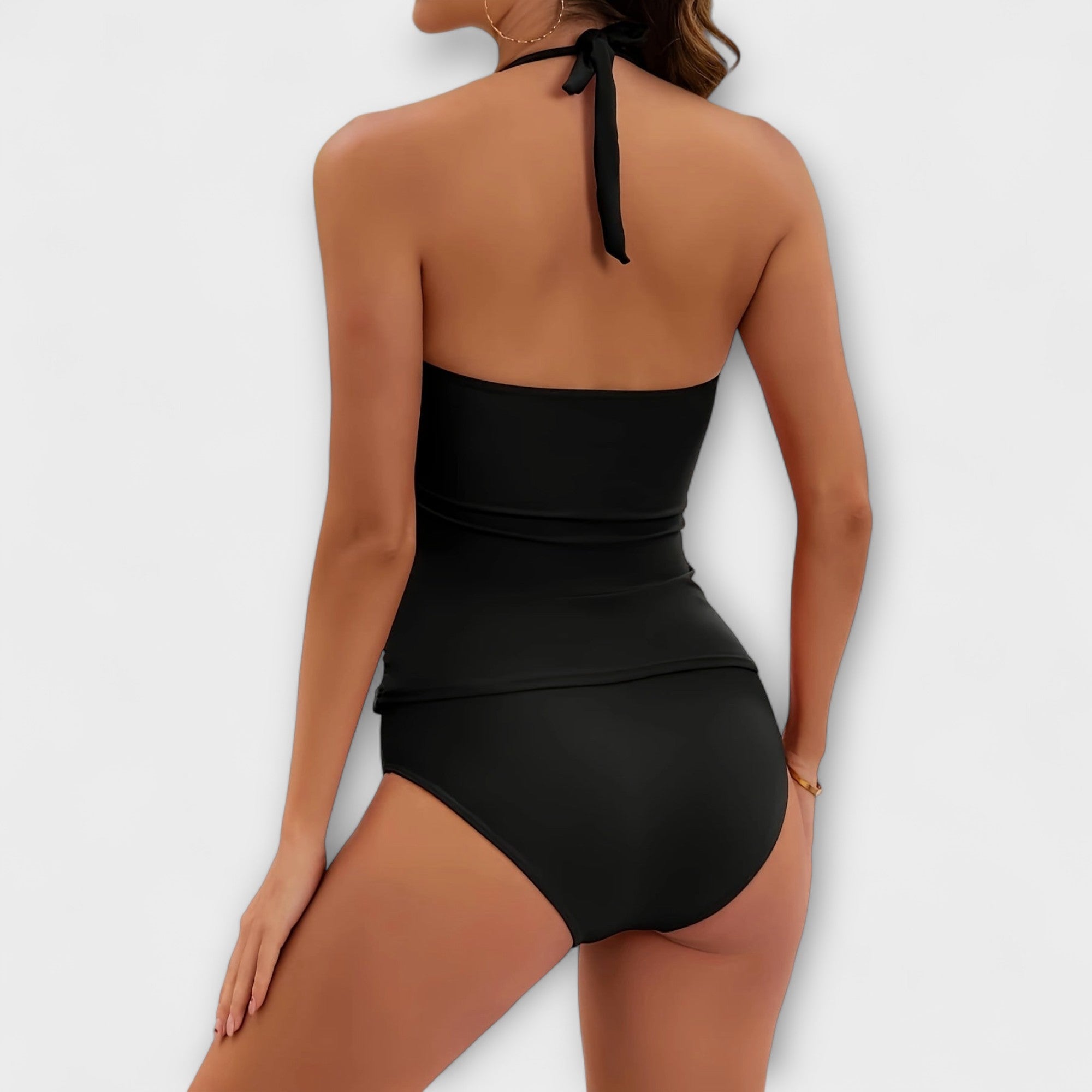 Strój Kąpielowy Damski | Klasyczny Strój Z Wysokim Stanem-Women Swimsuit-Miloska