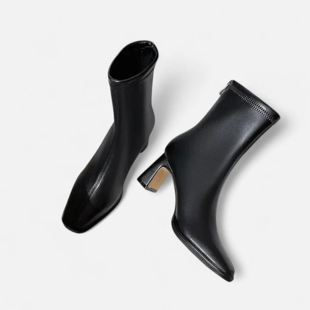 Botki Na Obcasie Damskie | Botki Z Krótką Cholewką-Women Boots-Miloska