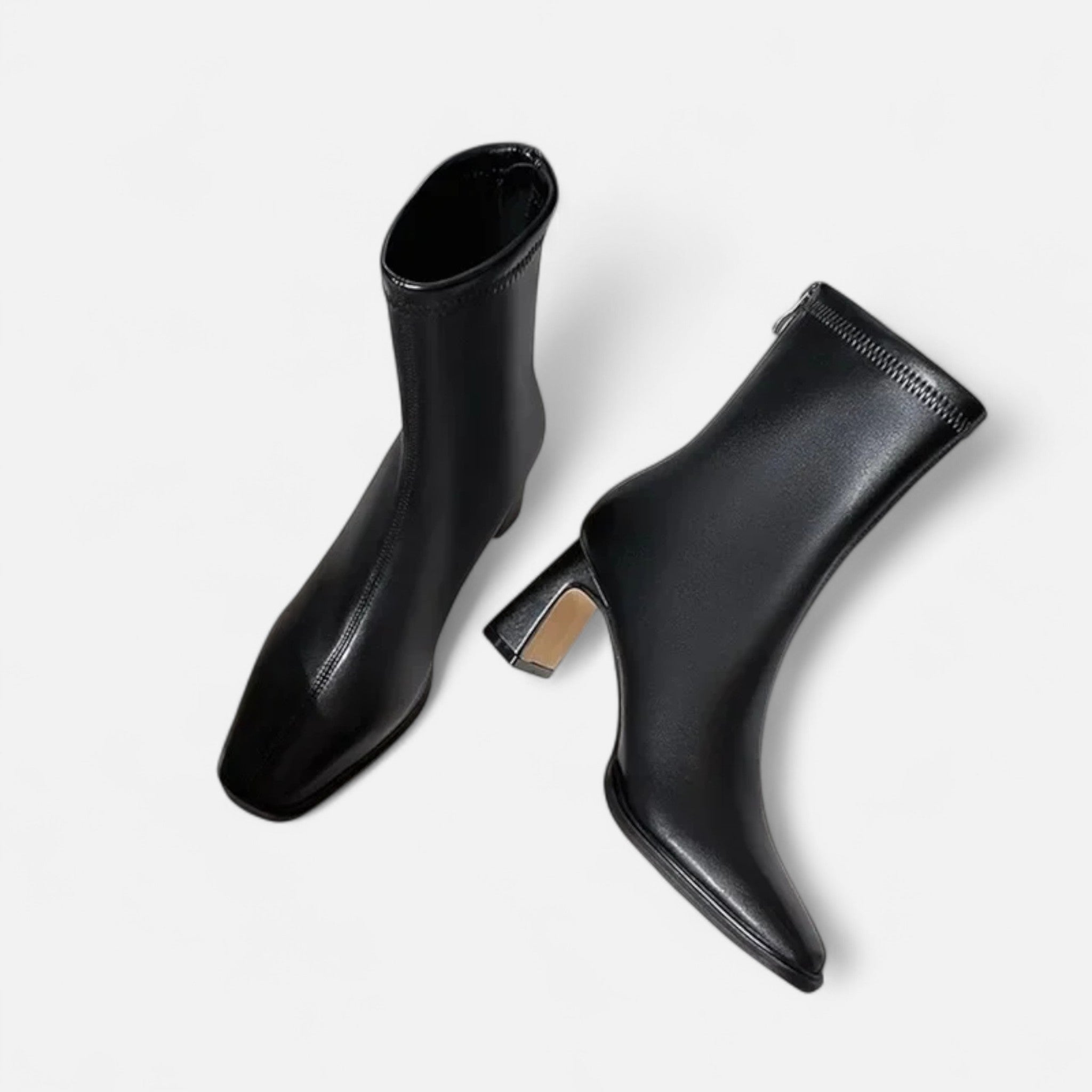Botki Na Obcasie Damskie | Botki Z Krótką Cholewką-Women Boots-Miloska