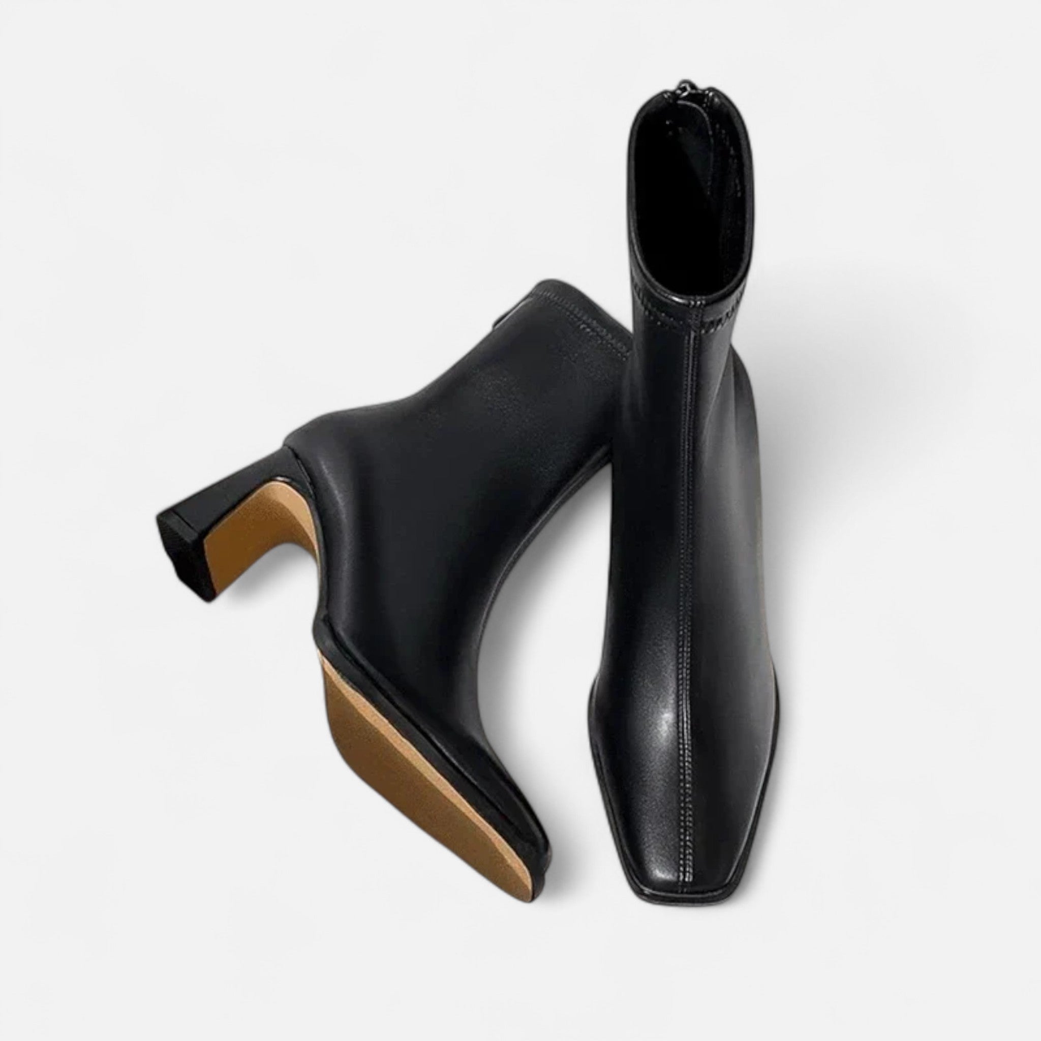 Botki Na Obcasie Damskie | Botki Z Krótką Cholewką-Women Boots-Miloska