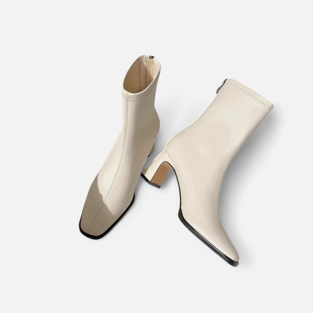 Botki Na Obcasie Damskie | Botki Z Krótką Cholewką-Women Boots-Miloska
