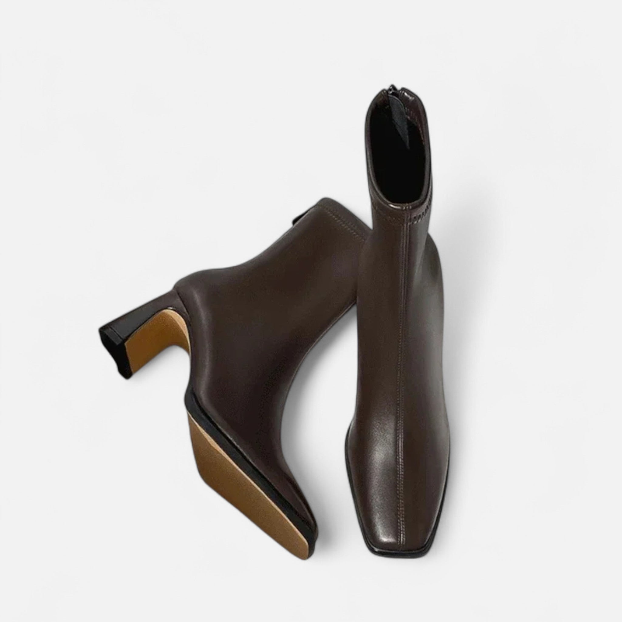 Botki Na Obcasie Damskie | Botki Z Krótką Cholewką-Women Boots-Miloska