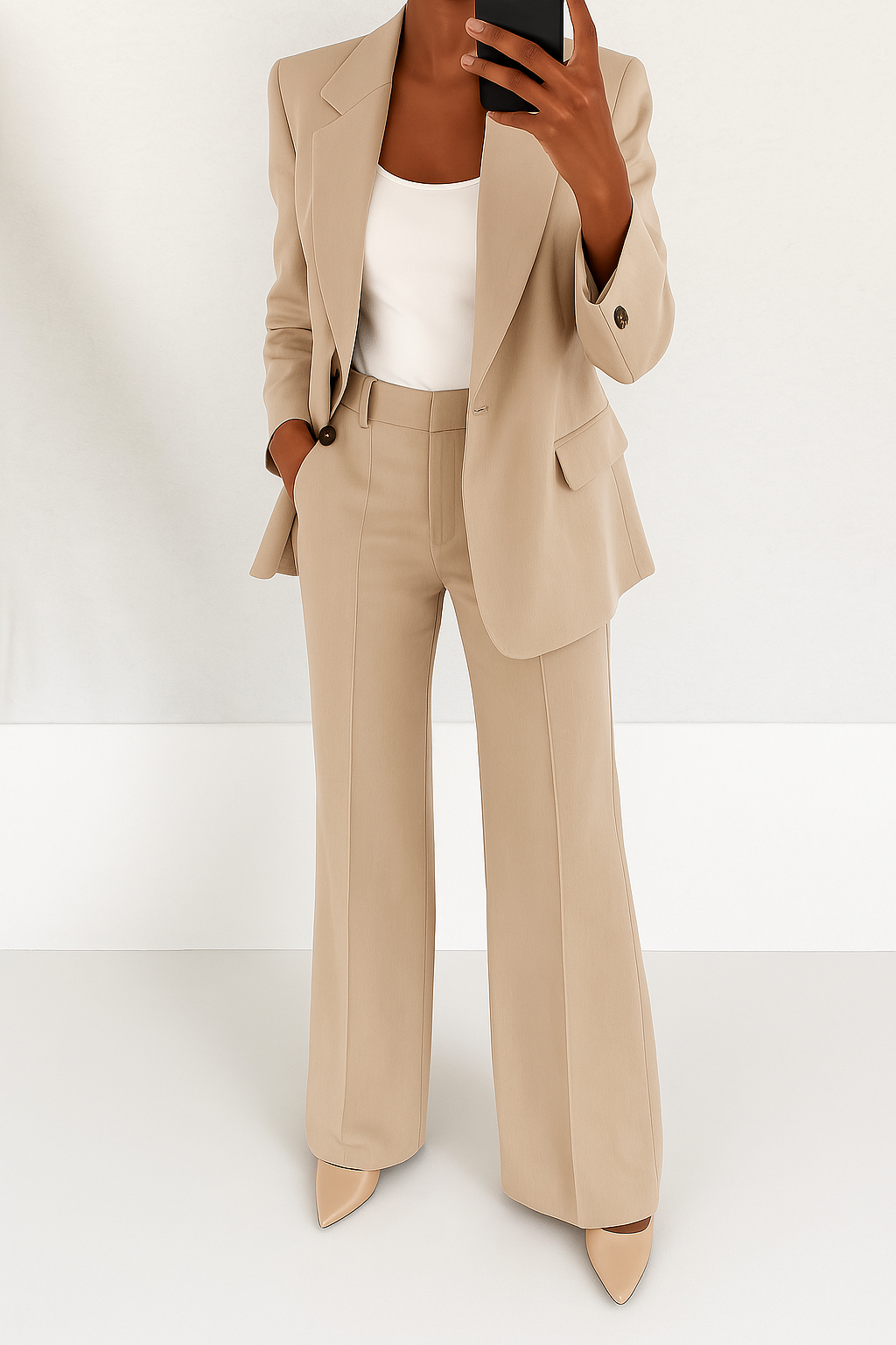 Garnitur Damski | Komplet Damski Ze Spodniami-Women Pantsuit-Miloska