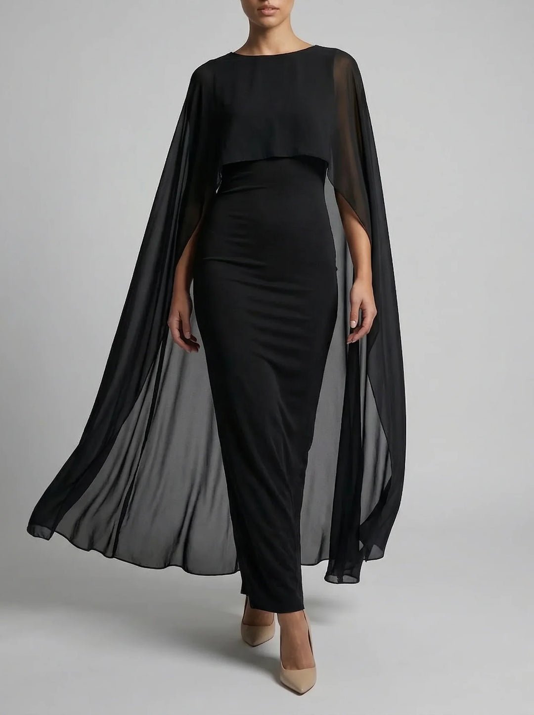 Damska Suknia Dla Matki Panny Młodej | Długa Suknia O Prostej Linii-Women Dress-Miloska