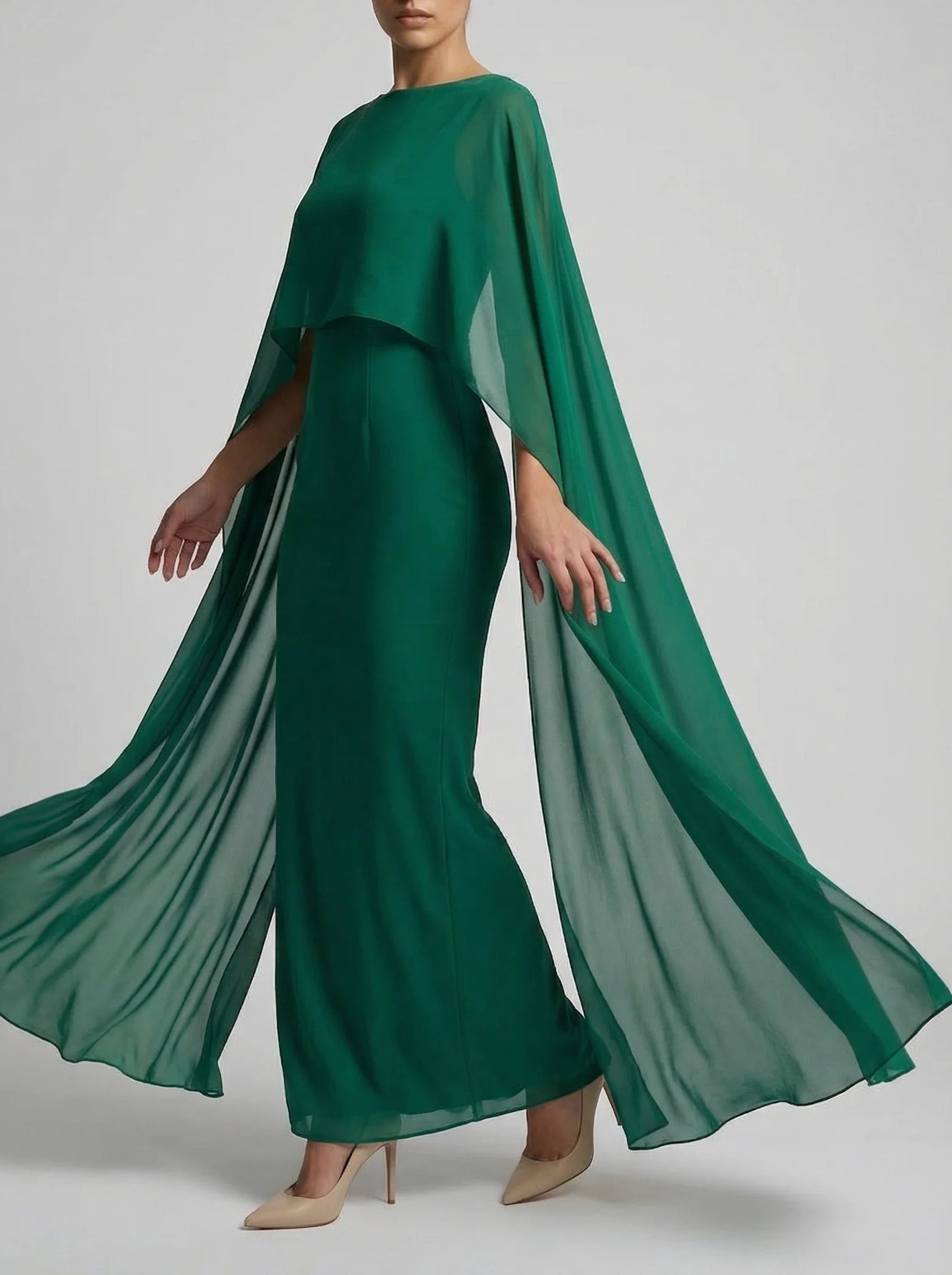 Damska Suknia Dla Matki Panny Młodej | Długa Suknia O Prostej Linii-SKU_1766748682659_620-Miloska