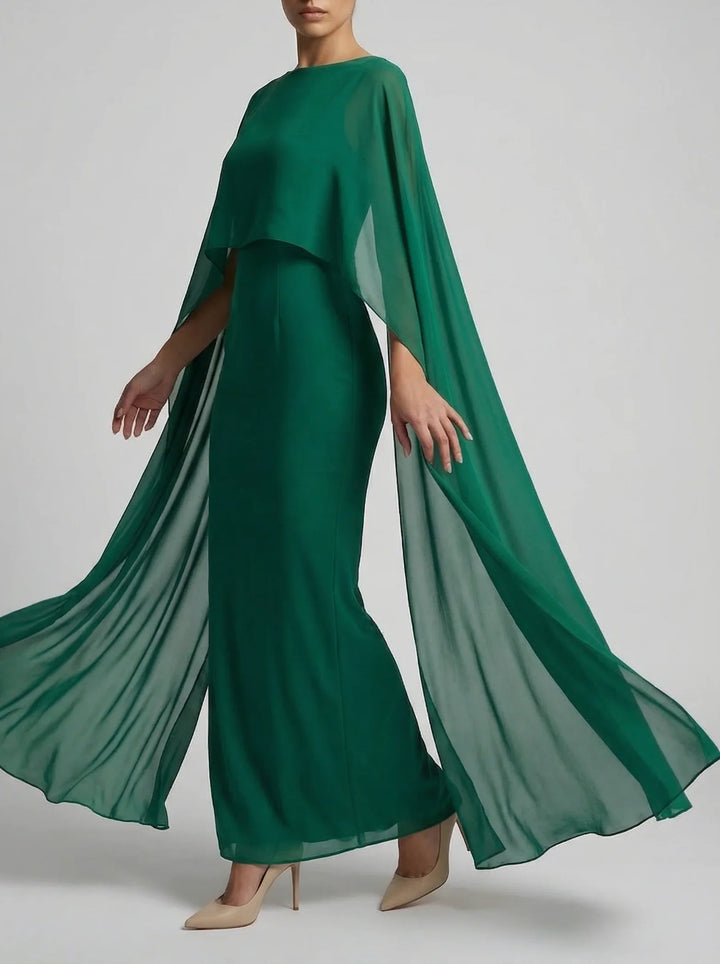 Damska Suknia Dla Matki Panny Młodej | Długa Suknia O Prostej Linii-Women Dress-Miloska