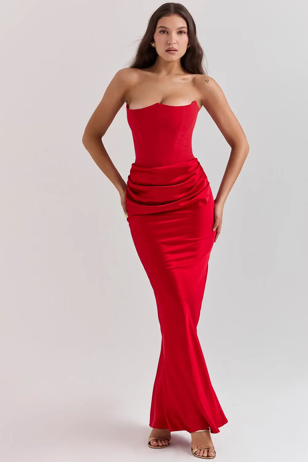 Damska Suknia Maxi | Gorsetowy Krój-Women Dress-Miloska