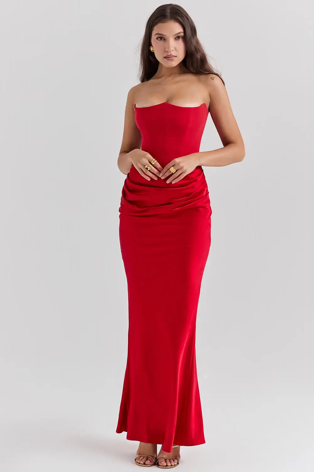 Damska Suknia Maxi | Gorsetowy Krój-Women Dress-Miloska