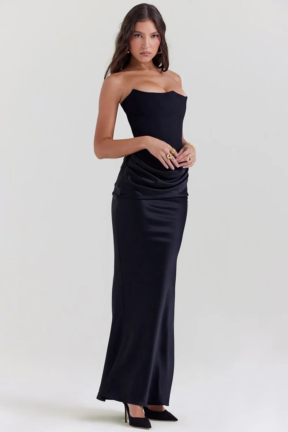 Damska Suknia Maxi | Gorsetowy Krój-Women Dress-Miloska