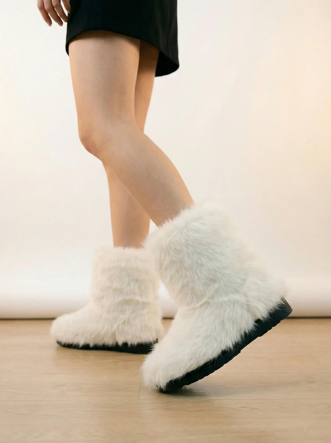 Damskie Botki | Botki O Krótkiej Cholewce Z Zabudowaną Formą-Women Boots-Miloska