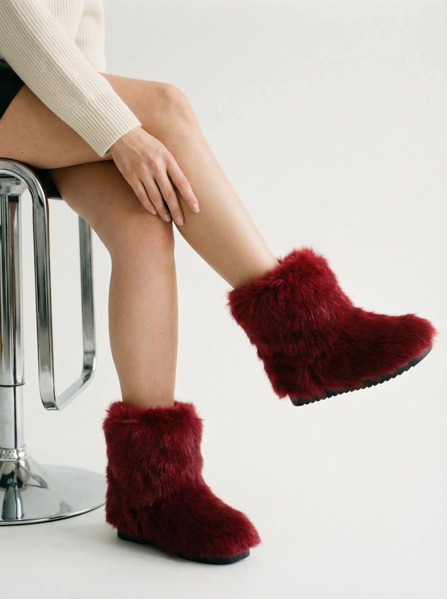 Damskie Botki | Botki O Krótkiej Cholewce Z Zabudowaną Formą-SKU_1765787685254_826-Miloska