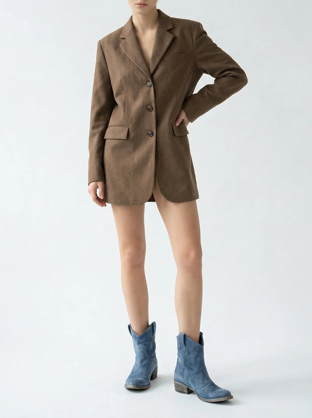 Damskie Botki Kowbojki | O Charakterystycznej Linii Cholewki-Women Boots-Miloska
