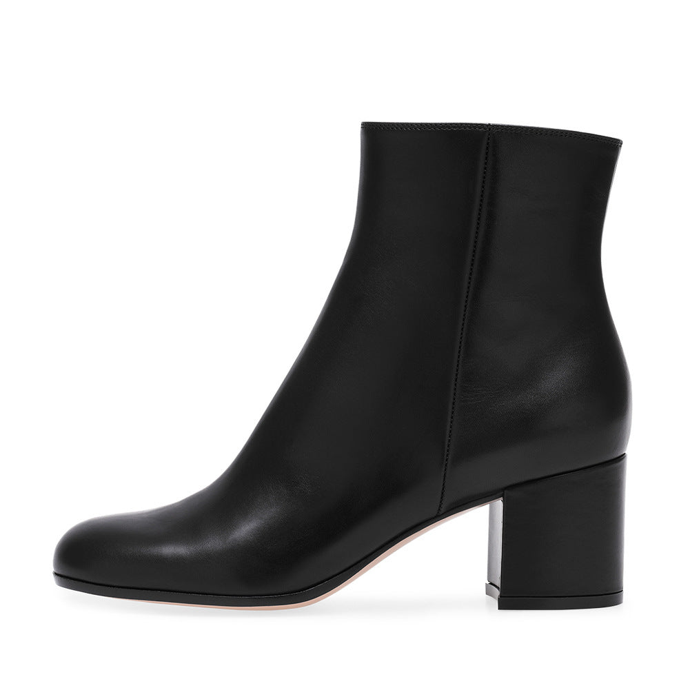 Damskie Botki Na Obcasie | Klasyczny Krój-Women Boots-Miloska