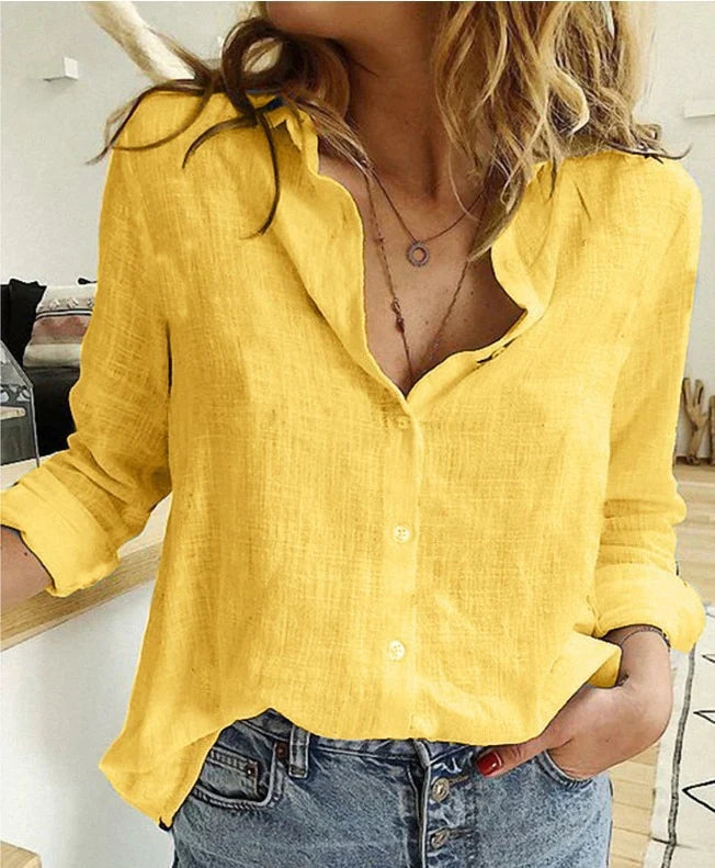 Bluzka Damska | Bluzka Z Długim Rękawem-Women Blouse-Miloska