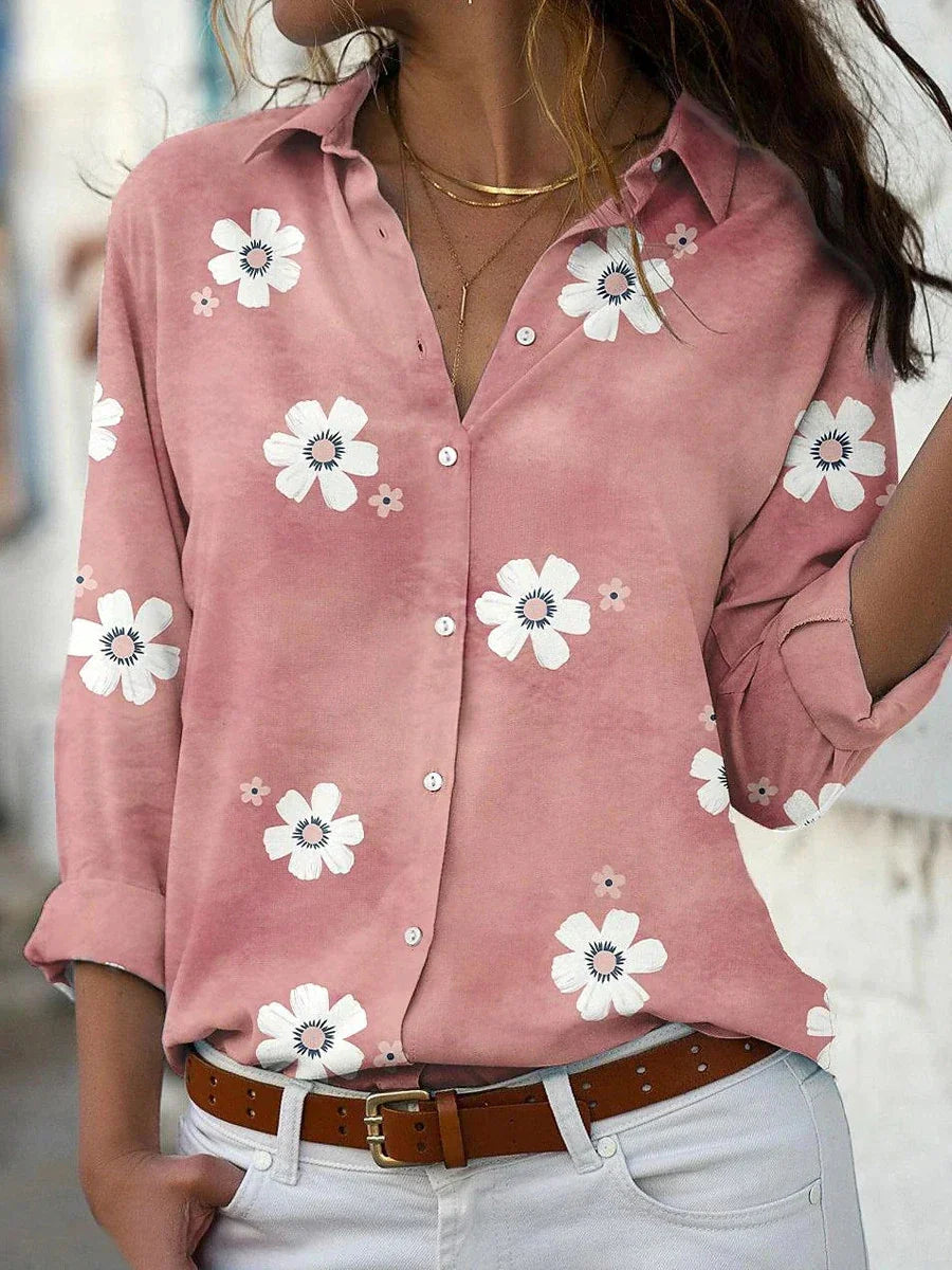 Koszula Damska | Koszula W Kwiaty-Women Blouse-Miloska